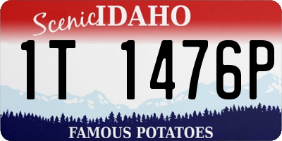 ID license plate 1T1476P