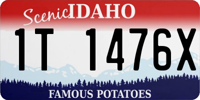 ID license plate 1T1476X