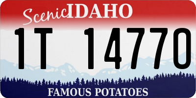 ID license plate 1T1477O