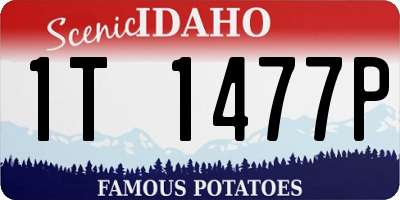 ID license plate 1T1477P