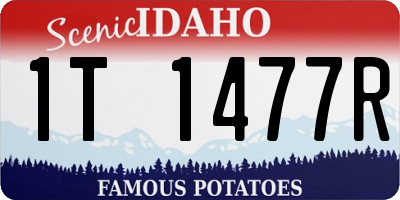ID license plate 1T1477R