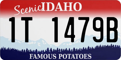 ID license plate 1T1479B