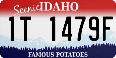ID license plate 1T1479F