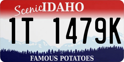 ID license plate 1T1479K
