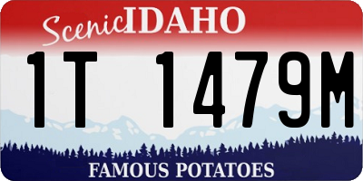 ID license plate 1T1479M
