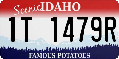 ID license plate 1T1479R