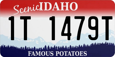 ID license plate 1T1479T