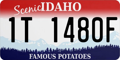ID license plate 1T1480F