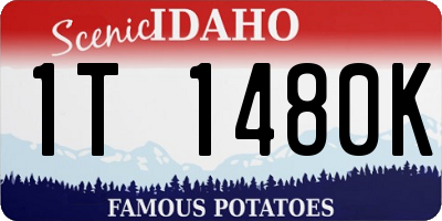 ID license plate 1T1480K