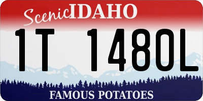 ID license plate 1T1480L
