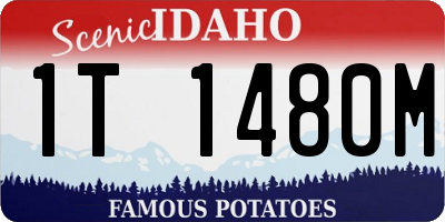 ID license plate 1T1480M
