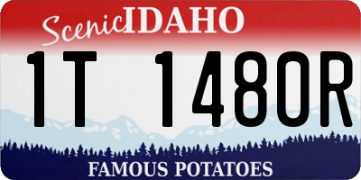 ID license plate 1T1480R