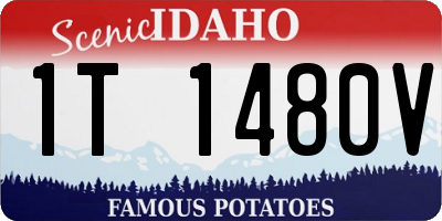 ID license plate 1T1480V