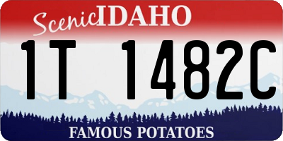 ID license plate 1T1482C