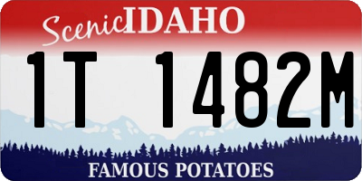 ID license plate 1T1482M