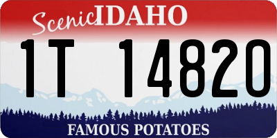 ID license plate 1T1482O