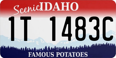 ID license plate 1T1483C
