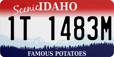 ID license plate 1T1483M