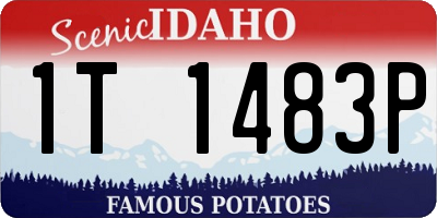 ID license plate 1T1483P