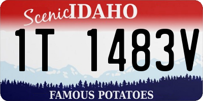 ID license plate 1T1483V