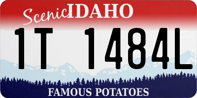 ID license plate 1T1484L