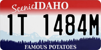 ID license plate 1T1484M