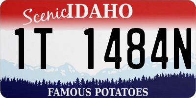 ID license plate 1T1484N