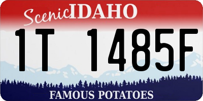 ID license plate 1T1485F