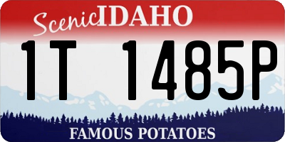 ID license plate 1T1485P