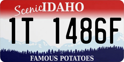 ID license plate 1T1486F