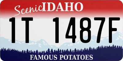 ID license plate 1T1487F