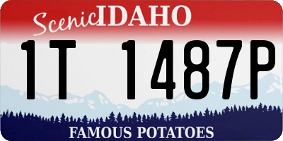 ID license plate 1T1487P