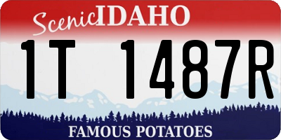 ID license plate 1T1487R