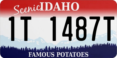 ID license plate 1T1487T