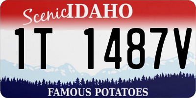 ID license plate 1T1487V