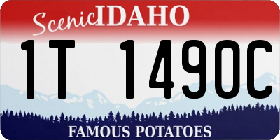 ID license plate 1T1490C