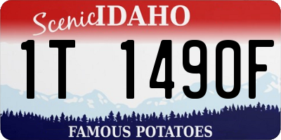 ID license plate 1T1490F