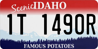 ID license plate 1T1490R
