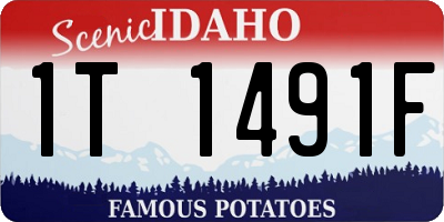 ID license plate 1T1491F