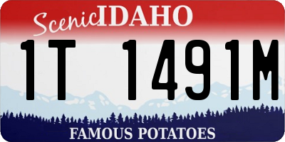 ID license plate 1T1491M