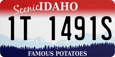 ID license plate 1T1491S