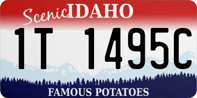 ID license plate 1T1495C