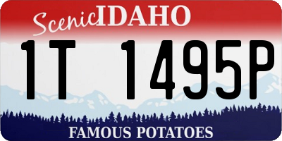 ID license plate 1T1495P