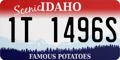 ID license plate 1T1496S