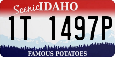 ID license plate 1T1497P