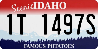 ID license plate 1T1497S