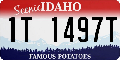 ID license plate 1T1497T