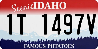 ID license plate 1T1497V
