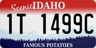 ID license plate 1T1499C