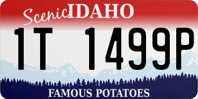 ID license plate 1T1499P